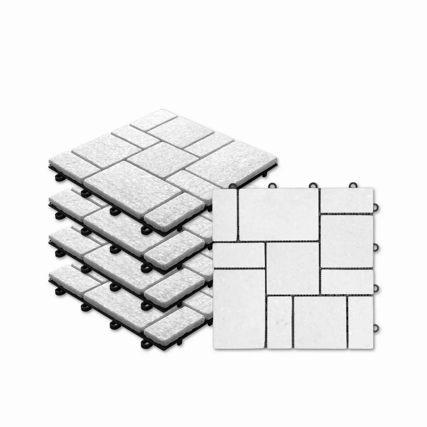 URBAN Floor Echtstein-Klickfliese Quarz Designpanel
